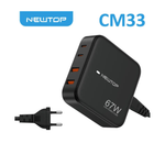 NEWTOP CM33 4 PORTE GAN CARICATORE 2USB-A + 2USB-C DA TAVOLO 67W Newtop