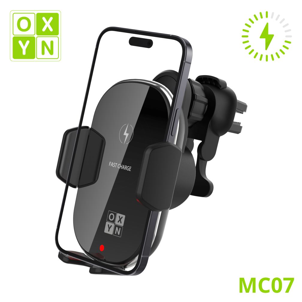 Oxyn Smartphone-Halterung mit kabelloser Aufladung für Autos