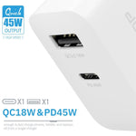Caricatore universale QC3.0 18W + PD 45W Newtop