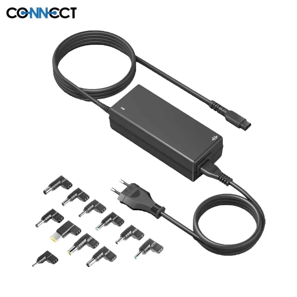 Caricabatterie Universale per Laptop Connect 90W (17 Connettori con Indicatore LED)