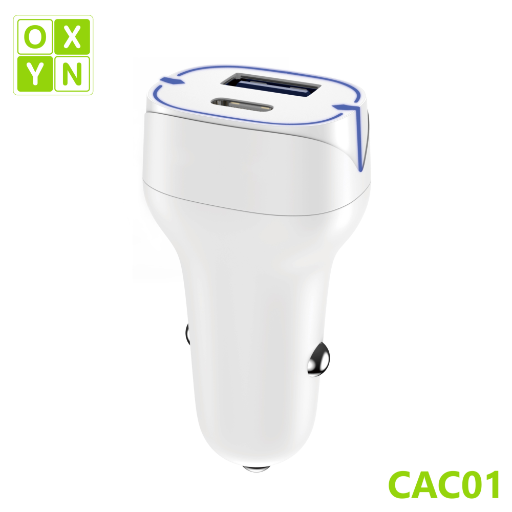 Oxyn caricatore auto QC3.0 + PD 38W