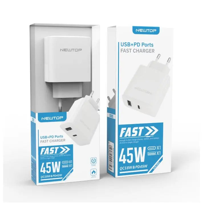 Caricatore universale QC3.0 18W + PD 45W Newtop