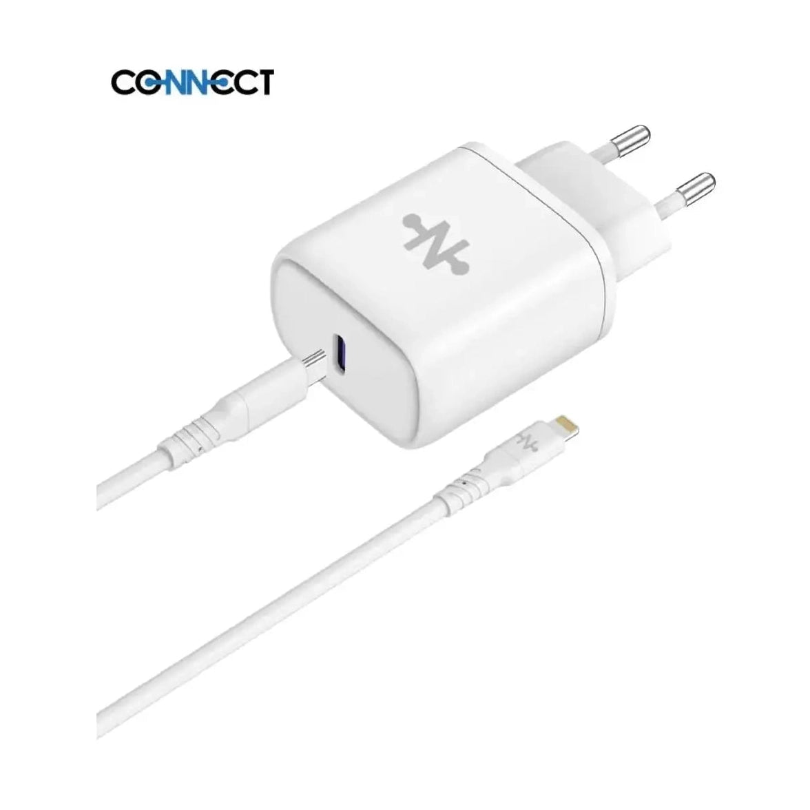 Caricatore Connect 25W con cavo Type-C/Lightning Mobilax