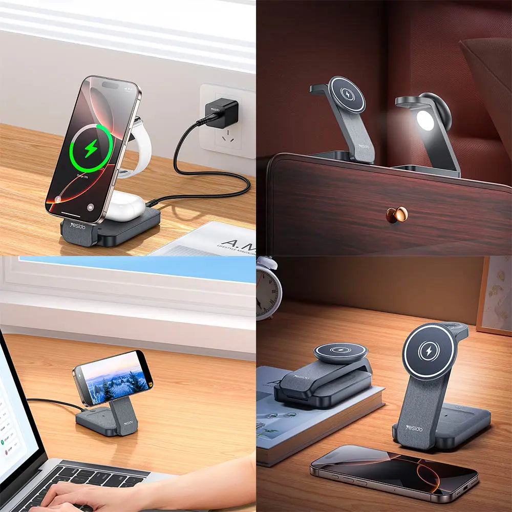 Stazione di Ricarica senza fili 4 in 1