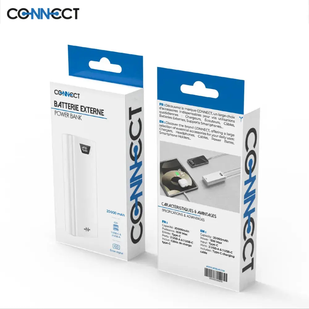 Powerbank CONNECT 20000mAh Mobilax