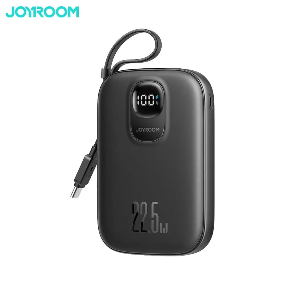 Powerbank Ricarica Rapida Joyroom 10000mAh 22.5W (con Cavo USB-C Retrattile)