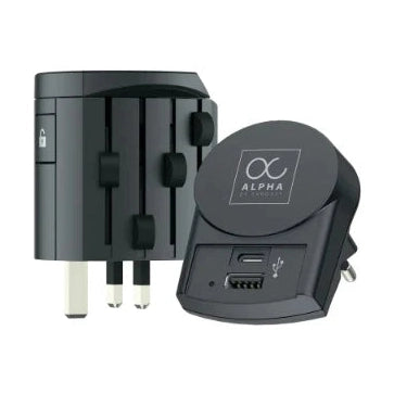 Adattatore internazionale Alpha by SKROSS ® + USB AC