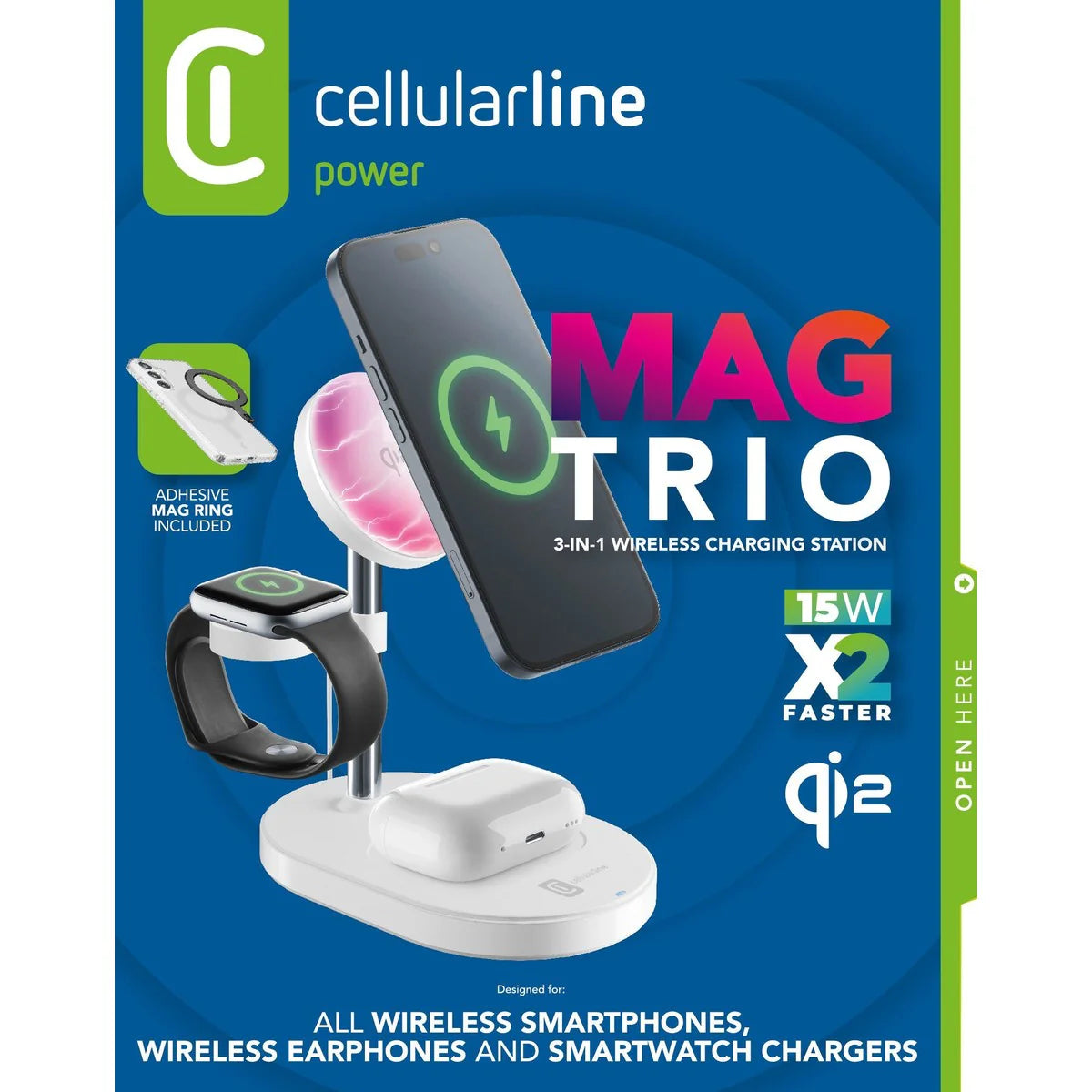 Station di ricarica wireless Mag con tecnologia Qi2