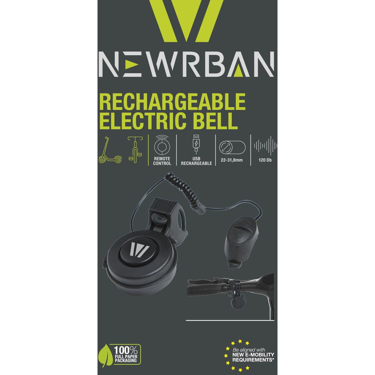 Campanello elettrico per bici e monopattini elettrici