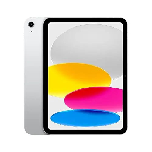 iPad (10a gen) 256 GB in bianco con schermo fronte e retro, display con cornice nera e design edge-to-edge