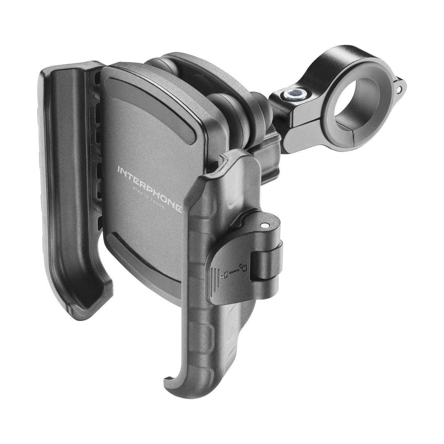 Portatelefono da manubrio con smorzatore di vibrazioni